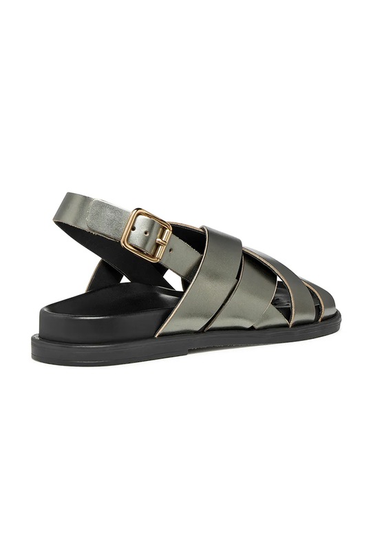 Obuwie Geox sandały z wycięciami damskie skórzane AELASH D55YWA000CFC3005 zielony