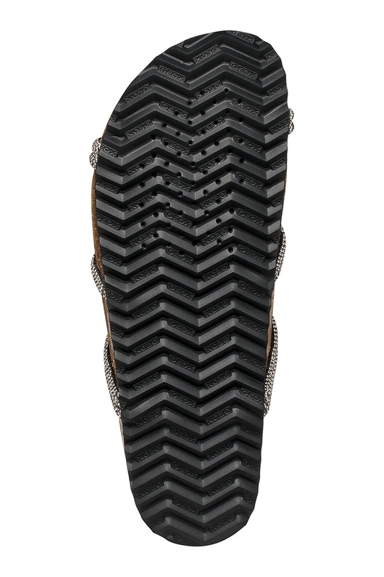 Geox klapki na płaskim obcasie damskie BRIONIAR D65Y3I000AUC9999