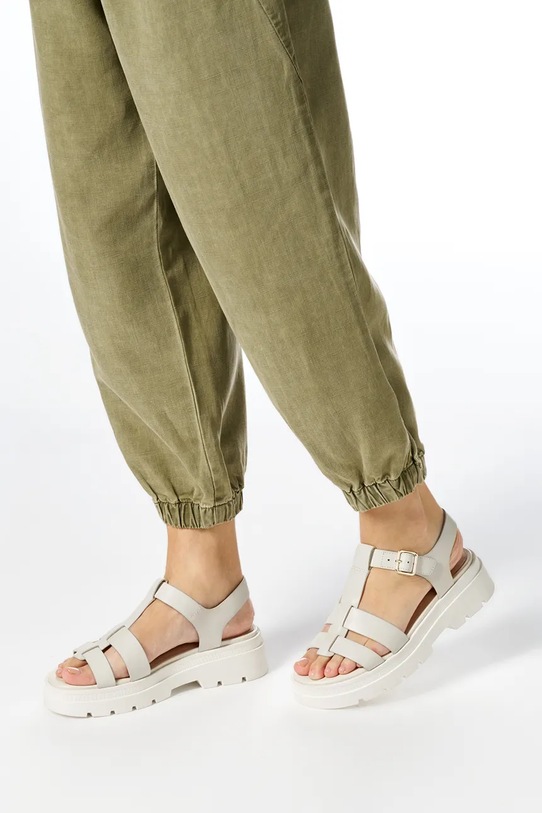 Geox sandały na płaskim obcasie damskie skórzane AACTERSB D670NA00043C5322