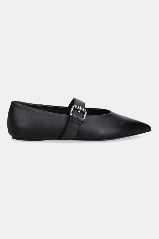 Weekend Max Mara baleriny skórzane Wkagel 2615521054600.BLACK czarny SS26