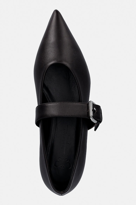 Weekend Max Mara baleriny skórzane Wkagel brązowy 2615521054600.DBROWN