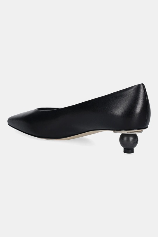 Obuwie Weekend Max Mara czółenka skórzane Wkabacini 2615521134600.BLACK czarny