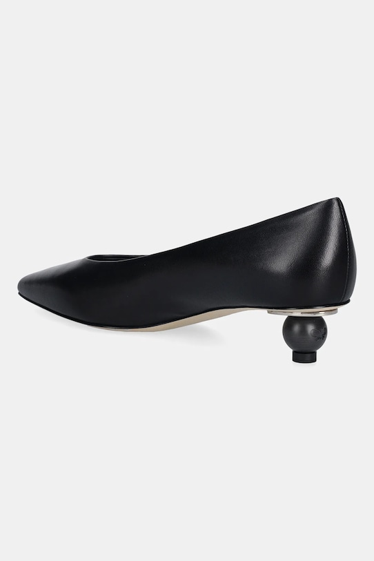 Obuwie Weekend Max Mara czółenka skórzane Wkabacini 2615521134600.BLACK czarny