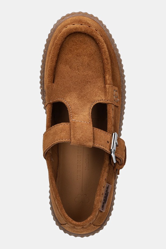 Weekend Max Mara półbuty zamszowe Wkasolista brązowy 2615521174600.RBROWN