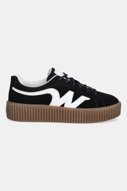 Weekend Max Mara sneakersy skórzane Wkaagile 2615761014600.BLACK czarny SS26