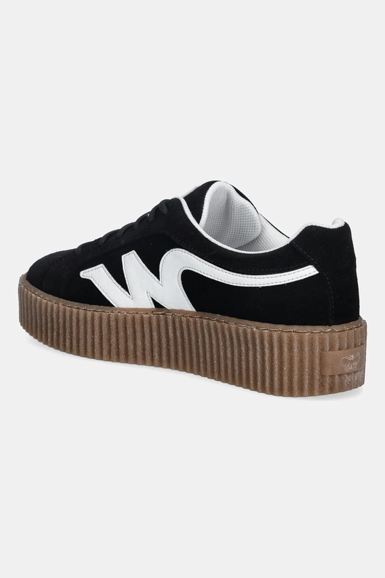 Obuwie Weekend Max Mara sneakersy skórzane Wkaagile 2615761014600.BLACK czarny