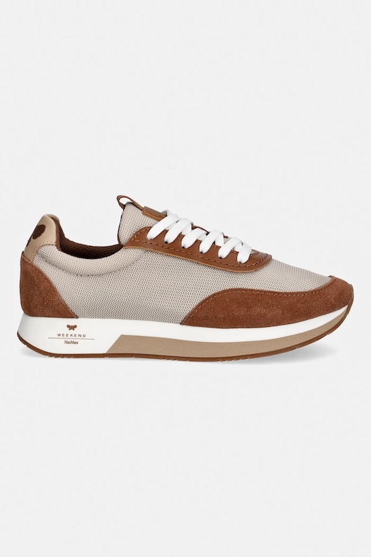 Weekend Max Mara sneakersy Wkararo 2615761054600.CAMEL brązowy SS26