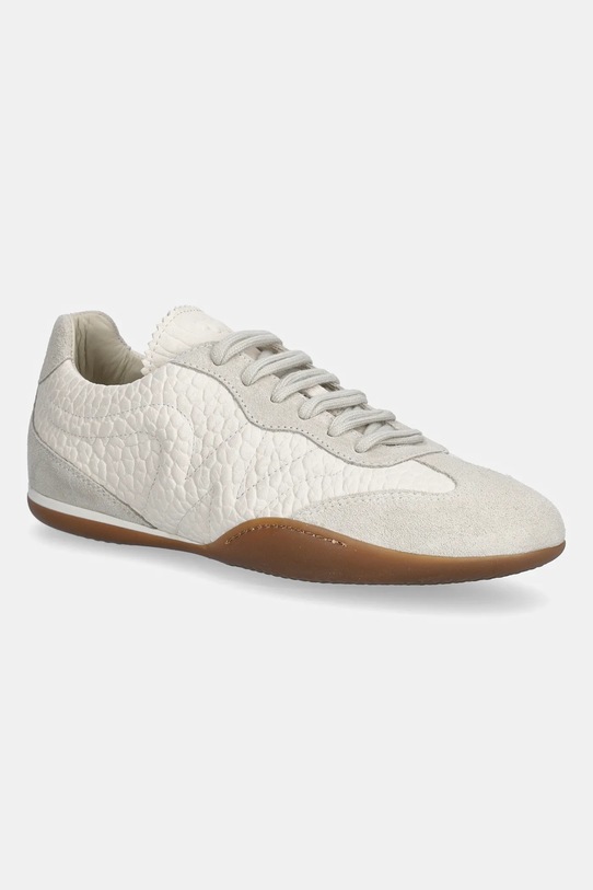 Weekend Max Mara sneakersy skórzane Wkalancia skóra zamszowa beżowy 2615761074600.IVORY