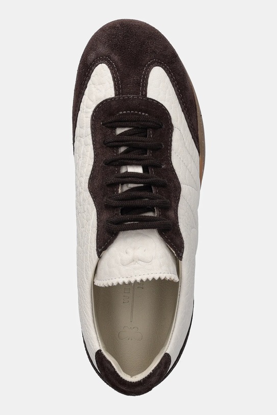 Weekend Max Mara sneakersy skórzane Wkalancia beżowy 2615761074600.OWHITE