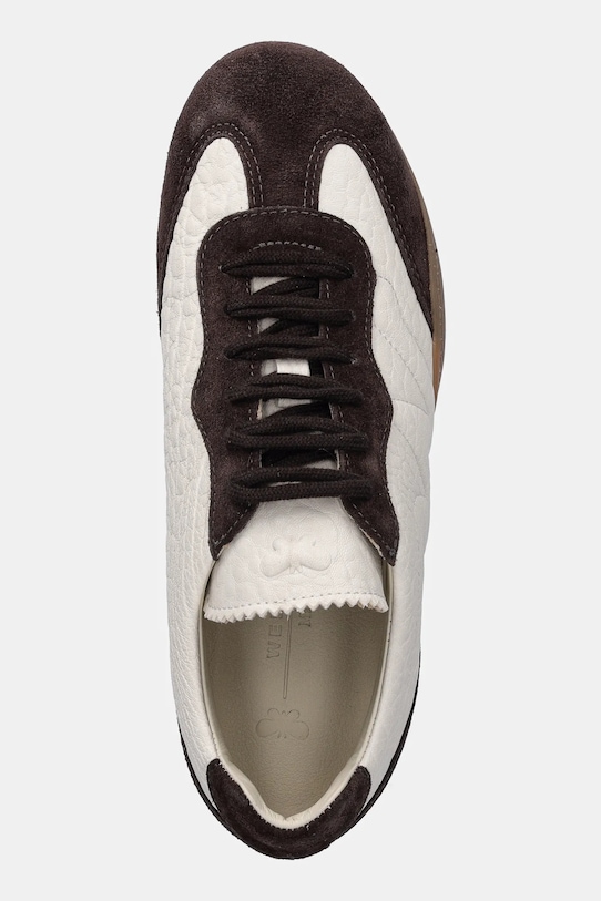 Weekend Max Mara sneakersy skórzane Wkalancia beżowy 2615761074600.OWHITE