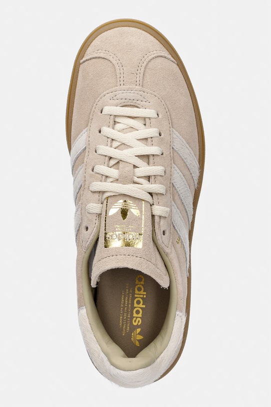 adidas Originals Gazelle Bold sneakers Γυναικεία δερμάτινα μπεζ IH4201