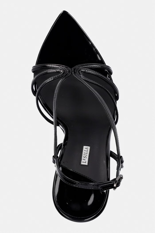 Le Silla στιλέτο σε μια καρφίτσα Sandalo Eugenie μαύρο 4052F100BXPPGSL001