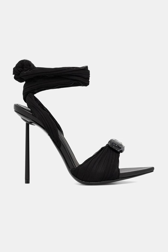 Le Silla sandały na szpilce Sandalo Numa 6688F100BXPPNEM001 czarny SS26