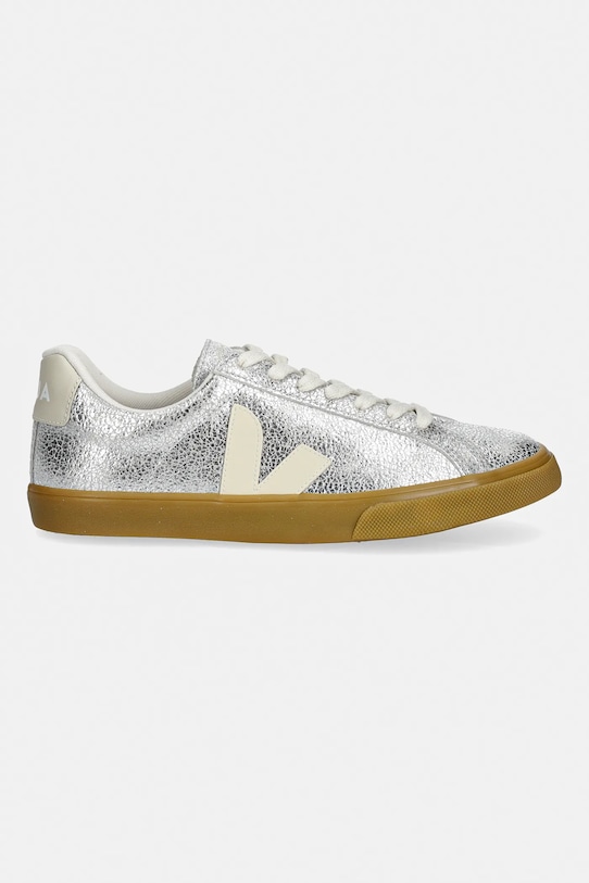 Veja sneakersy skórzane ESPLAR LOGO SUEDE EO0321465A srebrny SS26