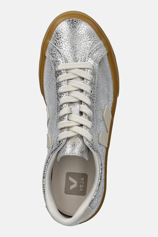 Veja sneakersy skórzane ESPLAR LOGO SUEDE srebrny EO0321465A