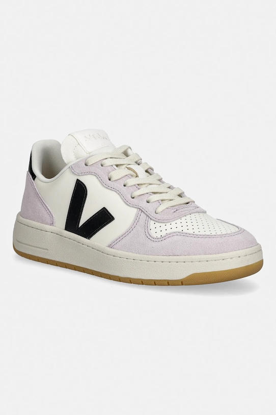 Veja sneakersy V-10 PRIME LEATHER skóra zamszowa fioletowy VI0221443A