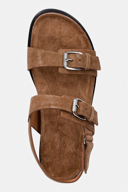 Vagabond Shoemakers sandały damskie zamszowe EFFIE brązowy 5922.240.08