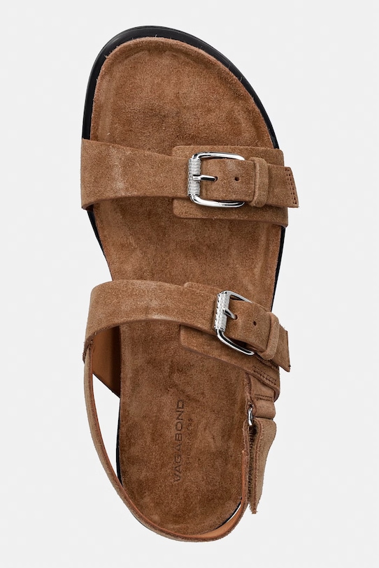 Vagabond Shoemakers sandały damskie zamszowe EFFIE brązowy 5922.240.08