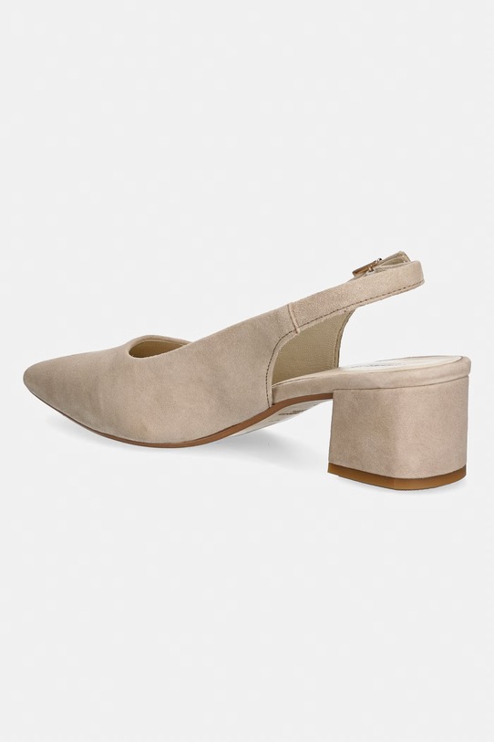 Obuwie Vagabond Shoemakers czółenka z odkrytą piętą nubukowe MARTA 5928.140.11 beżowy