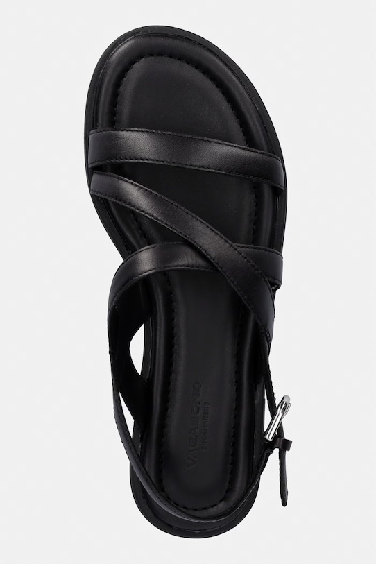 Vagabond Shoemakers sandály na plochém podpatku dámské kožené ZAIDA černá 6109.201.20