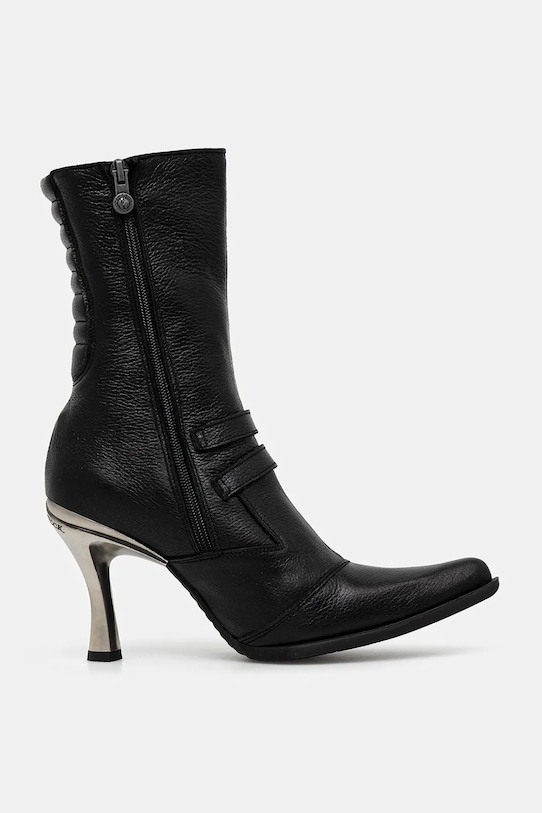 New Rock botki skórzane LUXOR NEGRO, MALICIA 2 GOMA NEGRA TACON CARI M.9037.C2 czarny SS26