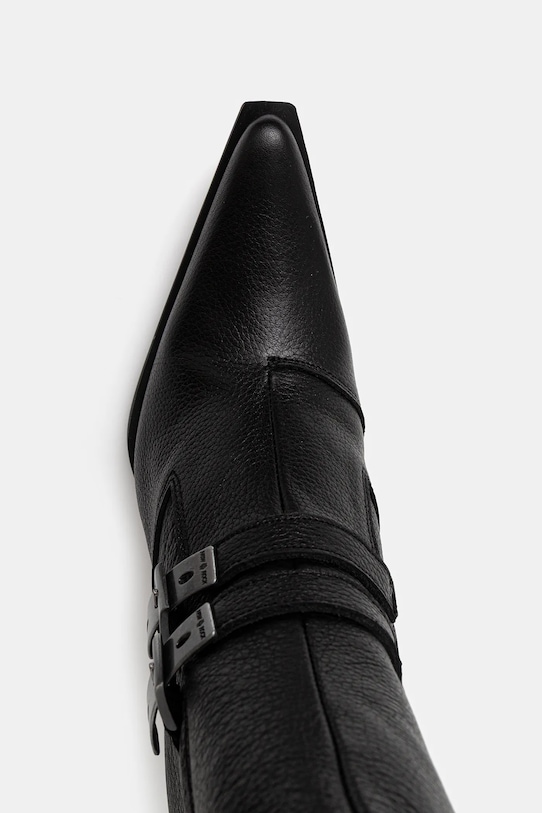 New Rock botki skórzane LUXOR NEGRO, MALICIA 2 GOMA NEGRA TACON CARI czarny M.9037.C2