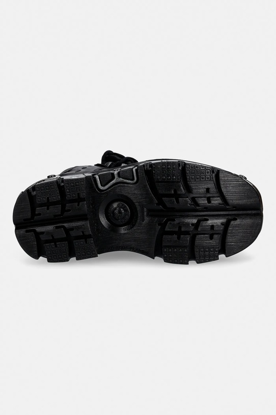New Rock sneakersy skórzane CRUST NEGRO, REACTOR NEGRO E14 casco + M.WALL106.S35 czarny