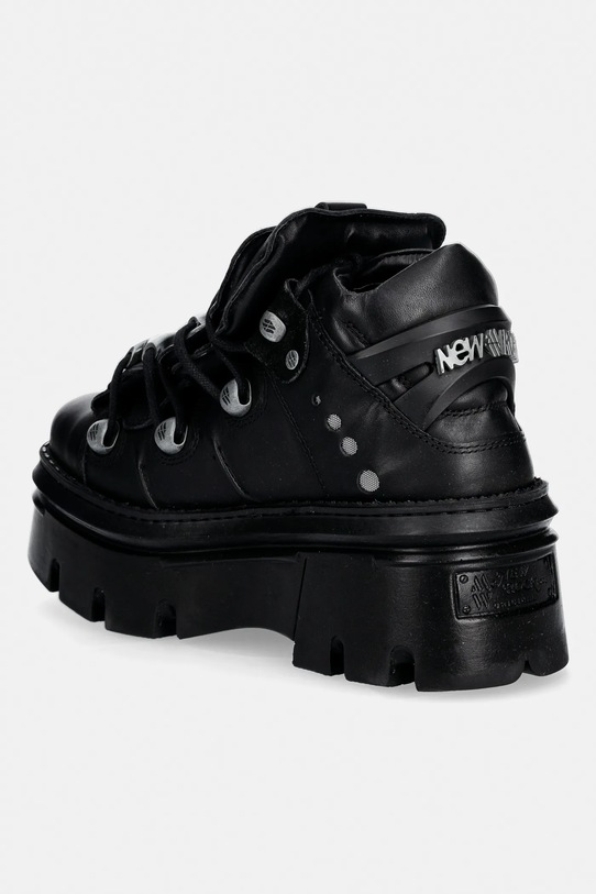 Obuwie New Rock sneakersy skórzane CRUST NEGRO, REACTOR NEGRO E14 casco CON M.WALL106.S32 czarny
