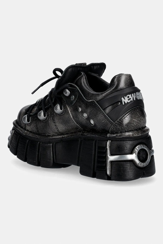 Obuwie New Rock sneakersy skórzane PULIK OLD ARENA TOWER NEGRO ACERO + later M.120N.C69 szary