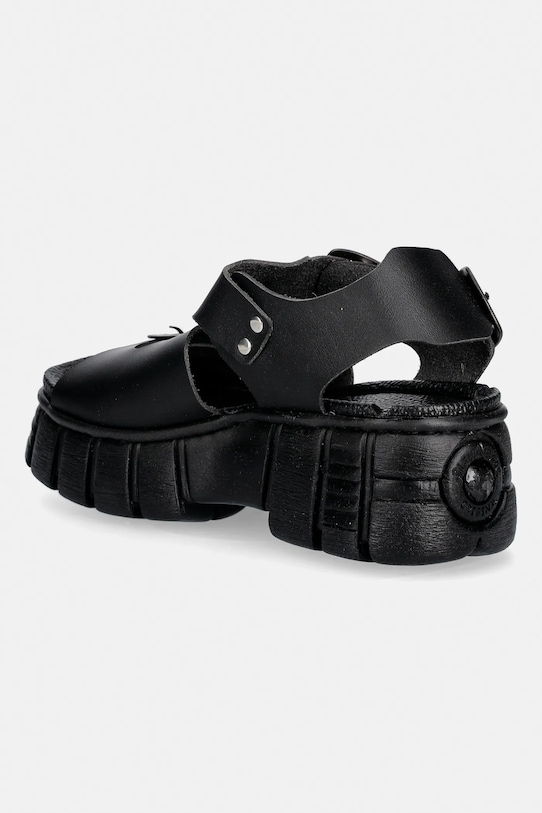 Obuwie New Rock sandały VEGAN NEGRO GRUESO, TOWER CASCO NEGRO LAT M.BIOS137.V2 czarny