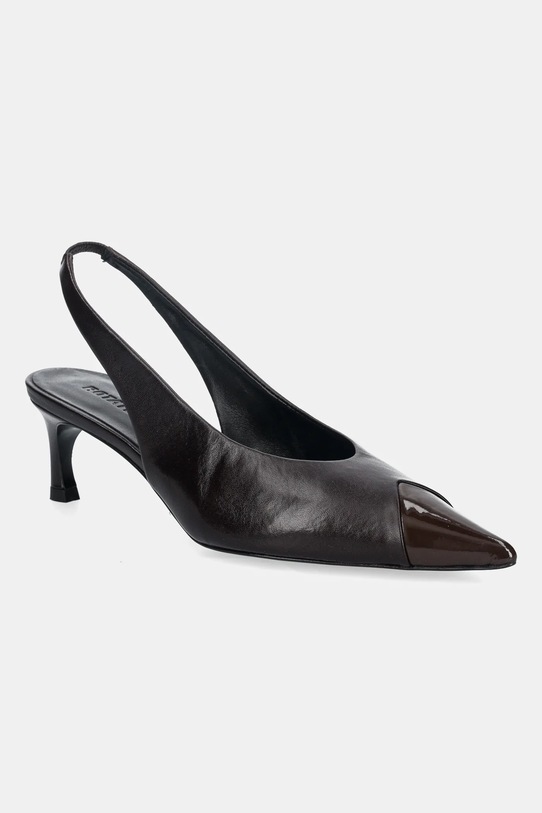 Δερμάτινες γόβες Rotate στιλέτο καφέ 115986573