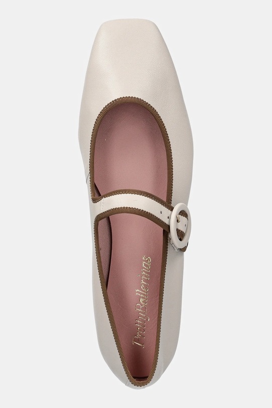 Δερμάτινες μπαλαρίνες Pretty Ballerinas Camille μπεζ 52655.013.9301