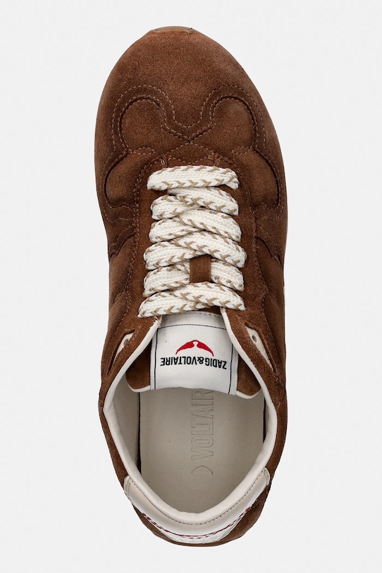 ZADIG&VOLTAIRE sneakersy zamszowe ZV Dance brązowy SWSN01635