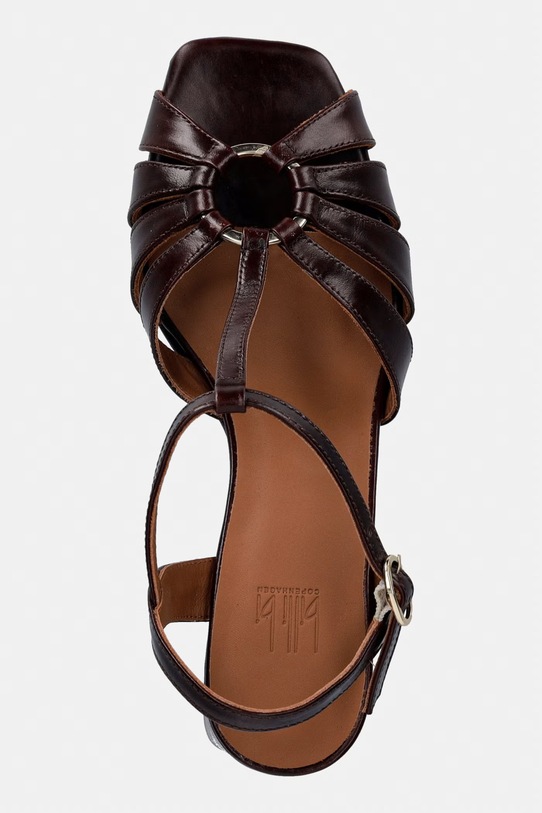 Billi Bi kožené sandále hnedá A9756.086