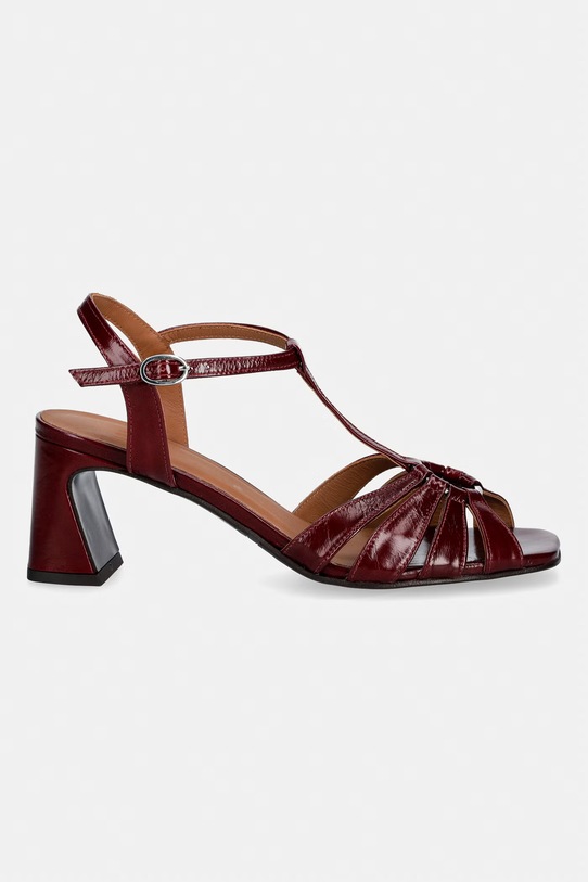 Billi Bi sandały na słupku skórzane A9756.268 czerwony SS26