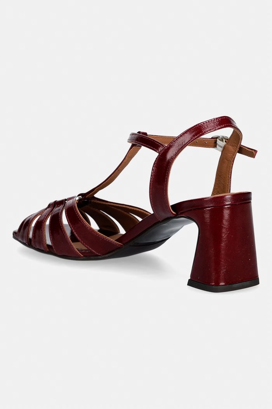 Obuwie Billi Bi sandały na słupku skórzane A9756.268 czerwony