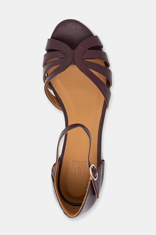 Δερμάτινα σανδάλια Billi Bi A8651.078 μπορντό