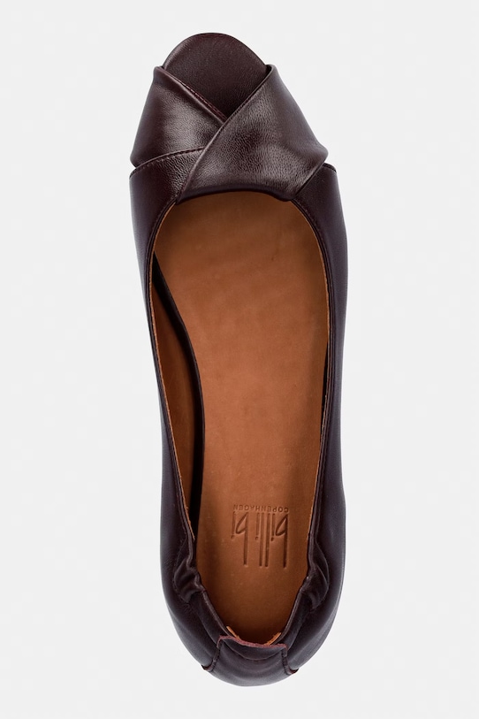 Billi Bi baleriny skórzane bordowy A9410.078