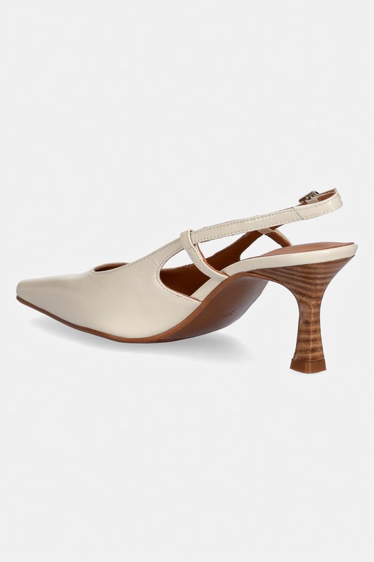 Obuv Billi Bi lodičky s otvorenou pätou kožené A9461.262 béžová