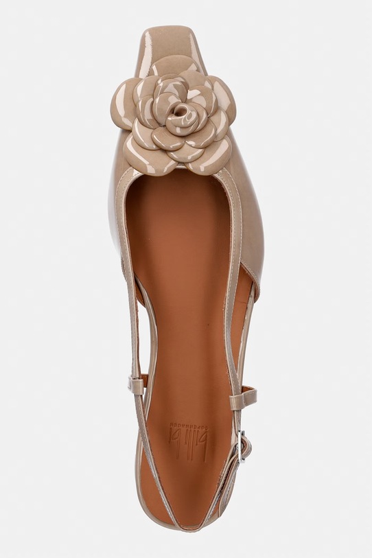 Billi Bi baleriny skórzane beżowy A9425.224