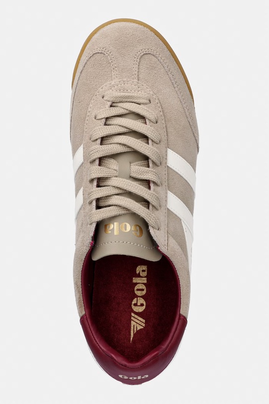 Gola sneakers din piele întoarsă TORPEDO bej CLB761CW