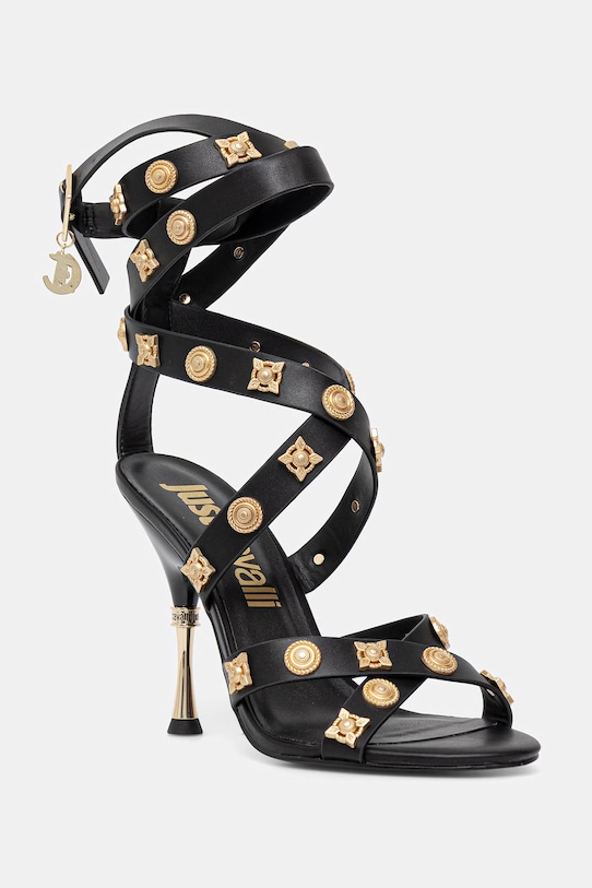 Just Cavalli sandały 80RA3S40ZSE55899 czarny SS26