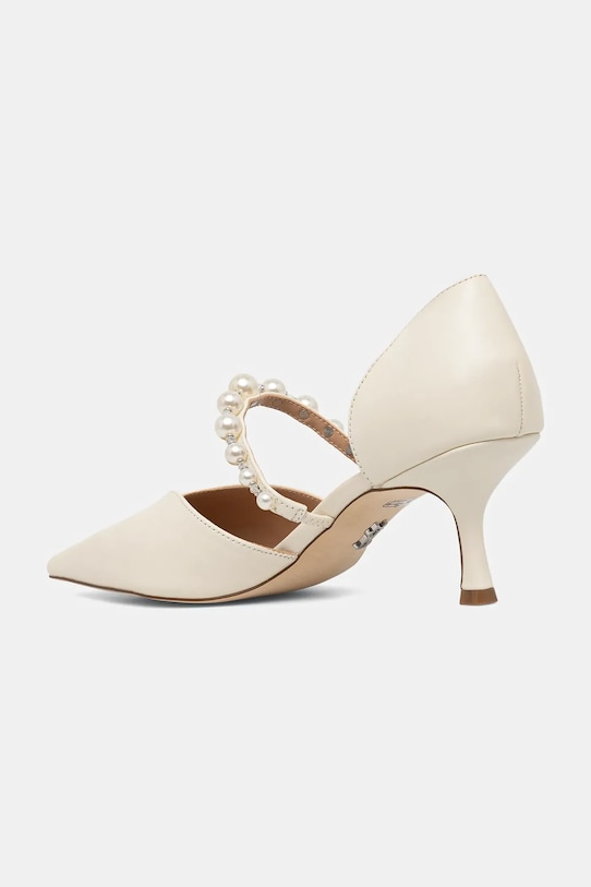 Obuwie Steve Madden szpilki skórzane Amoura 11005221.IB2 beżowy