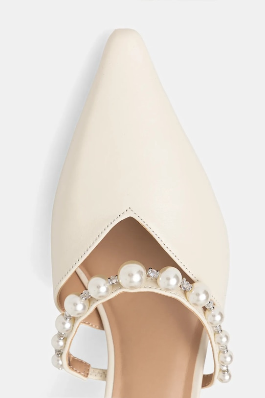 Steve Madden szpilki skórzane Amoura beżowy 11005221.IB2