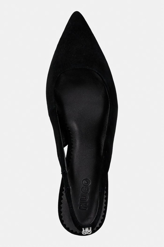 HUGO tacchi a spillo in scamoscio Devany nero 50563600.001
