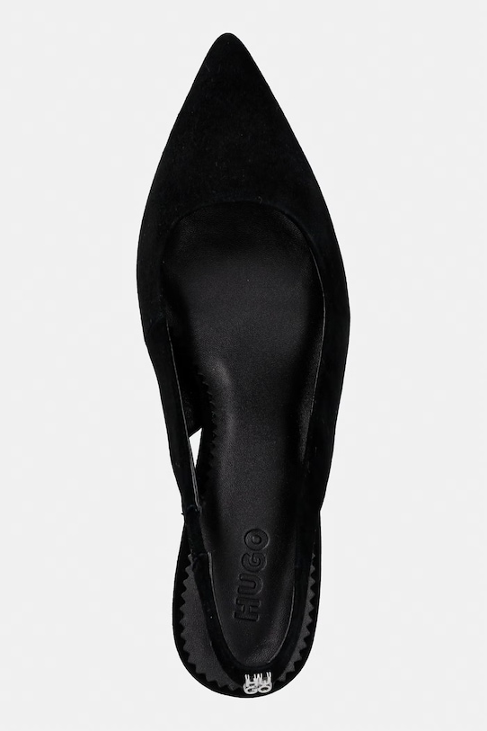 HUGO tacchi a spillo in scamoscio Devany nero 50563600.001