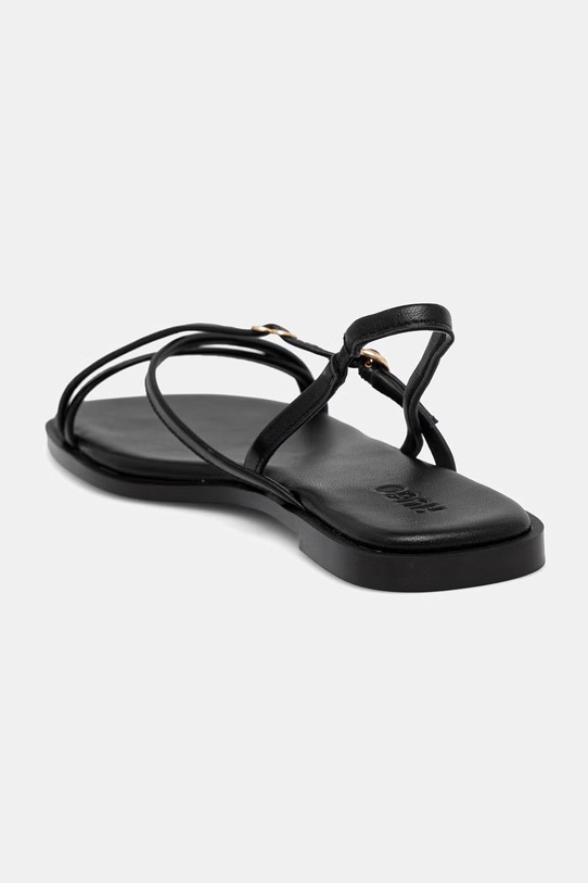 Obuća HUGO sandale za žene kožne Amaryl 50567184.001 crna