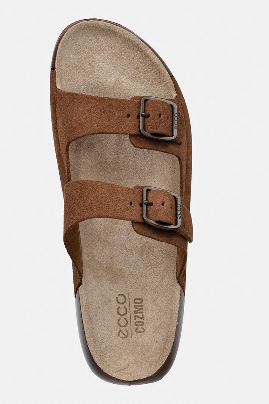 Παντόφλες σουέτ Ecco Cozmo W καφέ 206913.05034