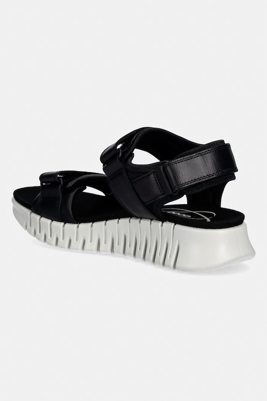 Boty Kožené sandály Ecco Gruuv Sol W 213103.01001 černá