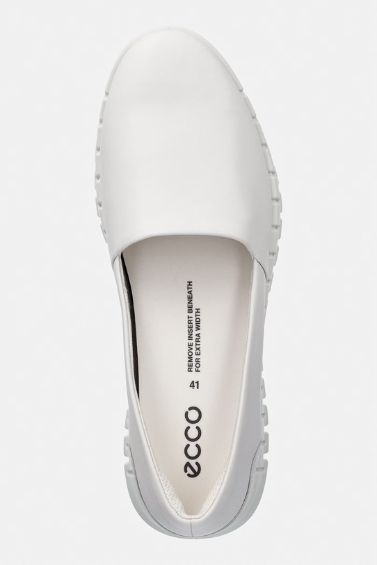 Kožené espadrilky Ecco Gruuv Lite W bílá 246313.52292